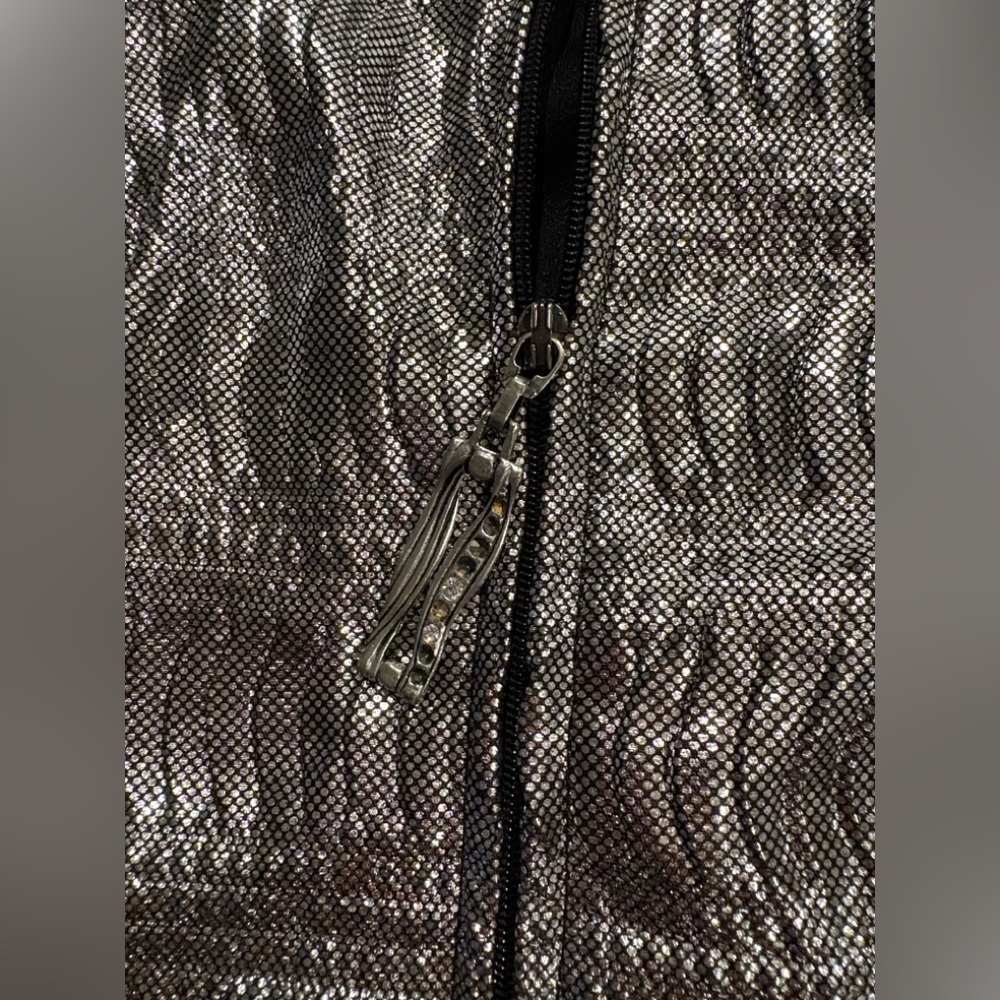 Vintage Silver Metallic Jacket size S. - Picture 9 of 9